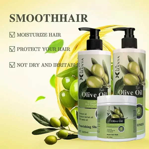 Olive Oil Nourishing Shampoo Set